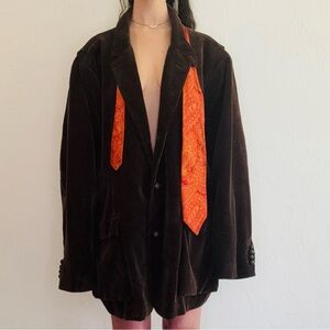 Oversized Corduroy Polo Blazer